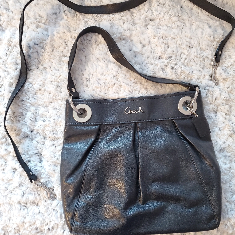 Coach Ashley Leather Hippie Crossbody Bag